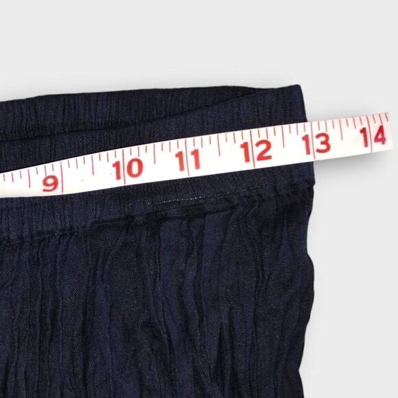 Vtg 90s Womens‎ Maxi Sz Medium Texas Black Skirt Pleats Silver Western Hippie - Picture 8 of 9